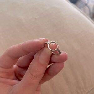 Sterling silver circle ring .925